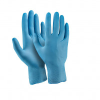 Active Gear Powder-free blue nitrile disposable gloves, L size, 100pcs
