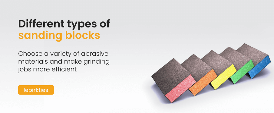Different types of sanding blocks