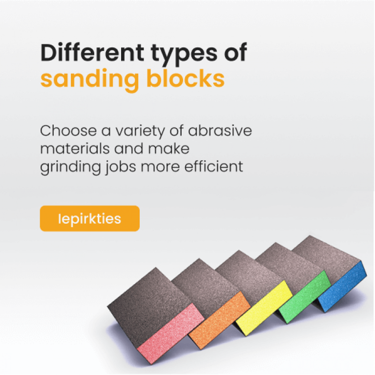 Different types of sanding blocks