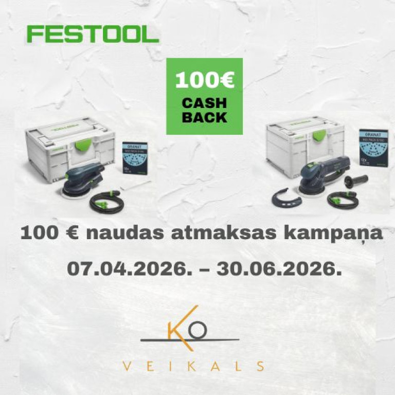 Festool naudas atmaksa