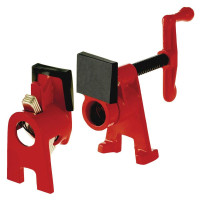 Pipe clamping set and sash clamps