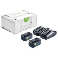 Battery packs and charger set SYS 18V 2x5,0/TCL 6 DUO