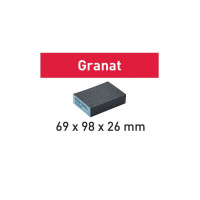 Festool slīpēšanas četrpusīgie klucīši Granat 69x98x26 120 GR/6