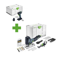Festool akumulatora figūrzāģis PSC 500 EB-Basic-Set