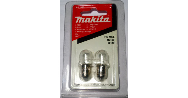Makita bulp for light torch, ML120/ML140, set 2pcs
