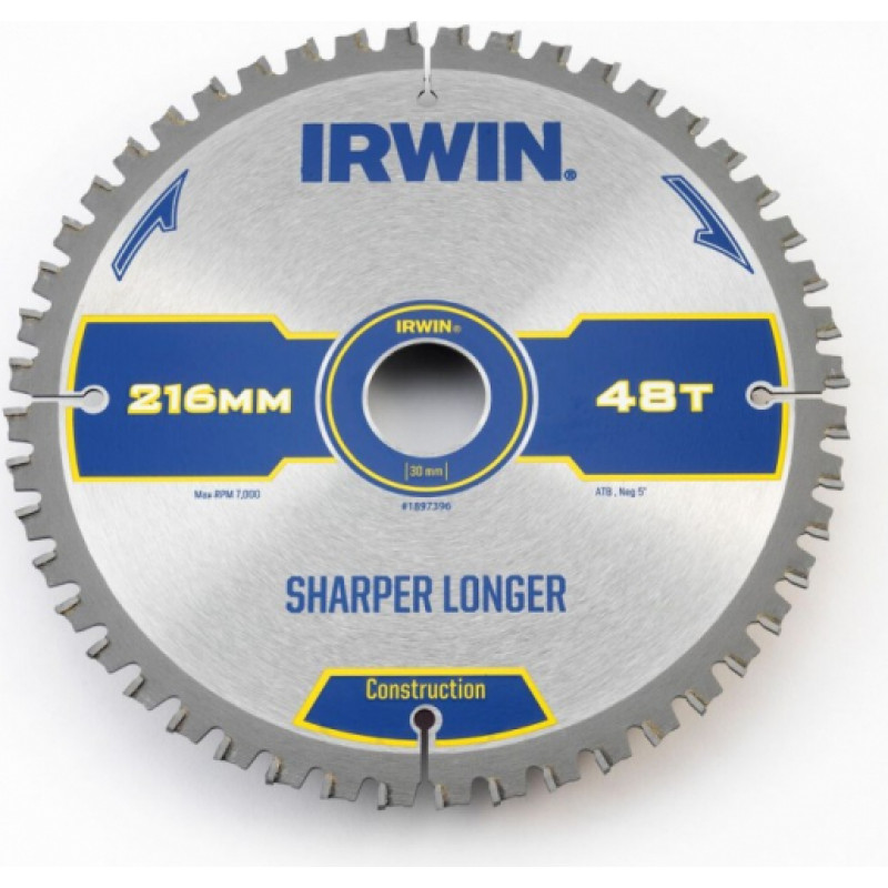 Irwin WELDTEC Ripzāģis 216x30x48T 2mm