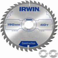 Irwin Ripzāģis 190x30 (20,16)x40T 2,5mm ATB