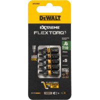 Dewalt FLEXTORQ skrūvgriežu uzgaļi T10 25 mm, DeWALT, 5 gab.
