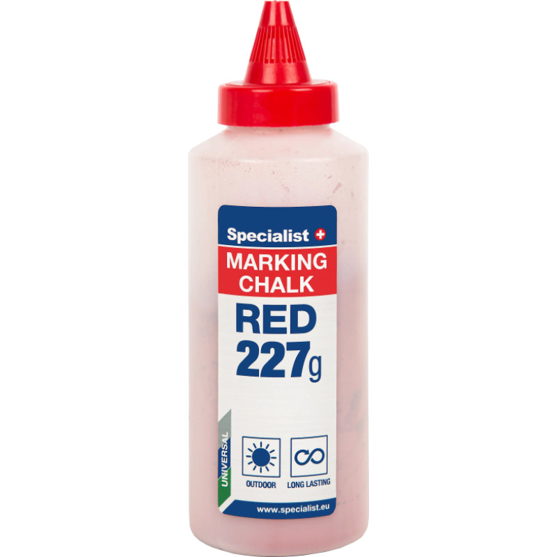 Specialist+ Marķēšanas krīts, sarkans, 227 g, SPECIALIST+
