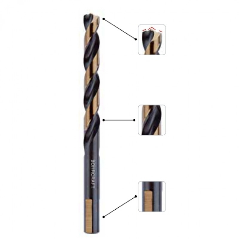 Bohrcraft Spirālveida urbis TURBO DIN 338 HSS-G BOHRCRAFT (⌀ 11 mm)