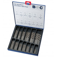 Bohrcraft Urbju komplekts Bohrcraft HSS-G DIN 338 N/, 130 gab. 1,0 - 6,0 x 0,5 mm