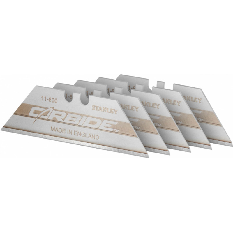 STANLEY trapecveida asmeņi Carbide, 5 gab.