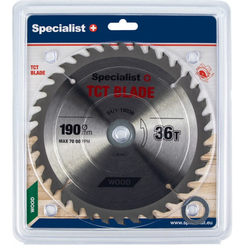 Specialist+ Specialist ripzāģis 190x36Tx30/20/16
