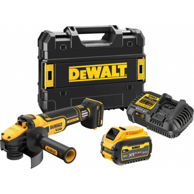 Dewalt 18V Leņķa slīpmašīna 125mm FV ADV (ātr.reg.) b/a TSTAK