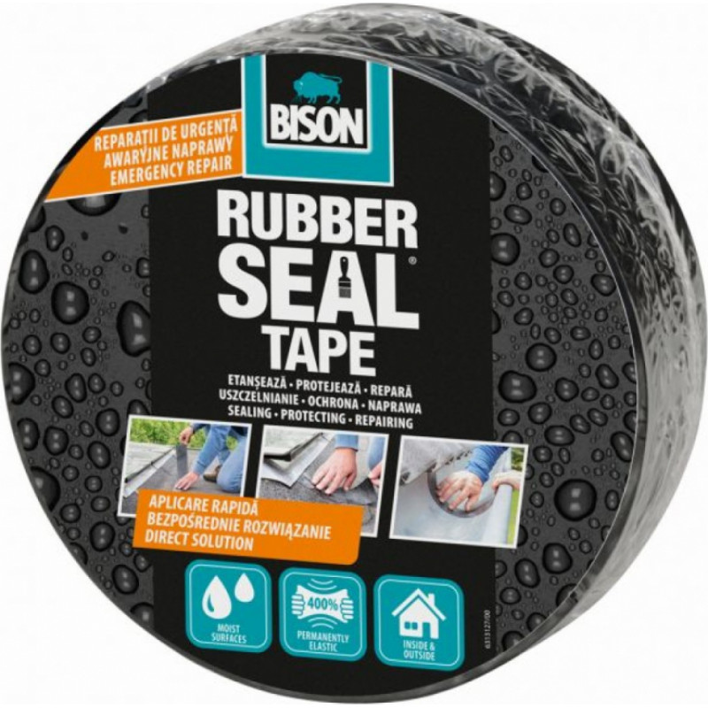 Bison Rubber Seal Hidroizolējoša lenta 7,5cmx5m