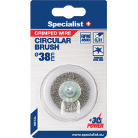 Specialist+ Vielinis šlifavimo diskas, tiesios vielos, su koteliu 38 mm.  SPECIALIST +