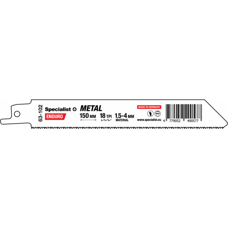 Specialist+ Bi-Metal Reciprocating Saw Blade for metal „Specialist+