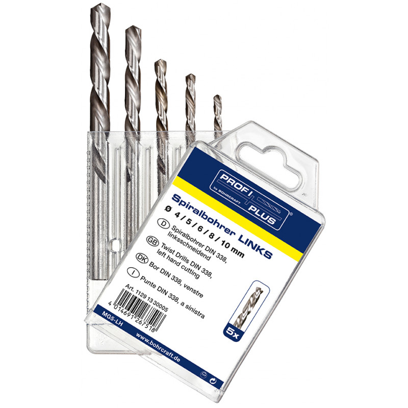 Bohrcraft Kreisās rokas urbju komplekts Bohrcraft MG5-LH P-PLUS // 4-5-6-8-10/ 5 gab.