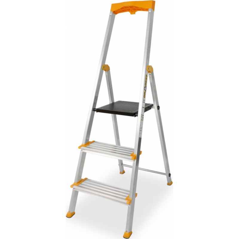 Drabest Vienpusējas alumīnija kāpnes Drabest MAX, 3 pakāpieni, 150 kg