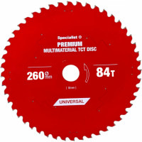 Specialist+ griešanas disks Multimaterial 260x30x84T