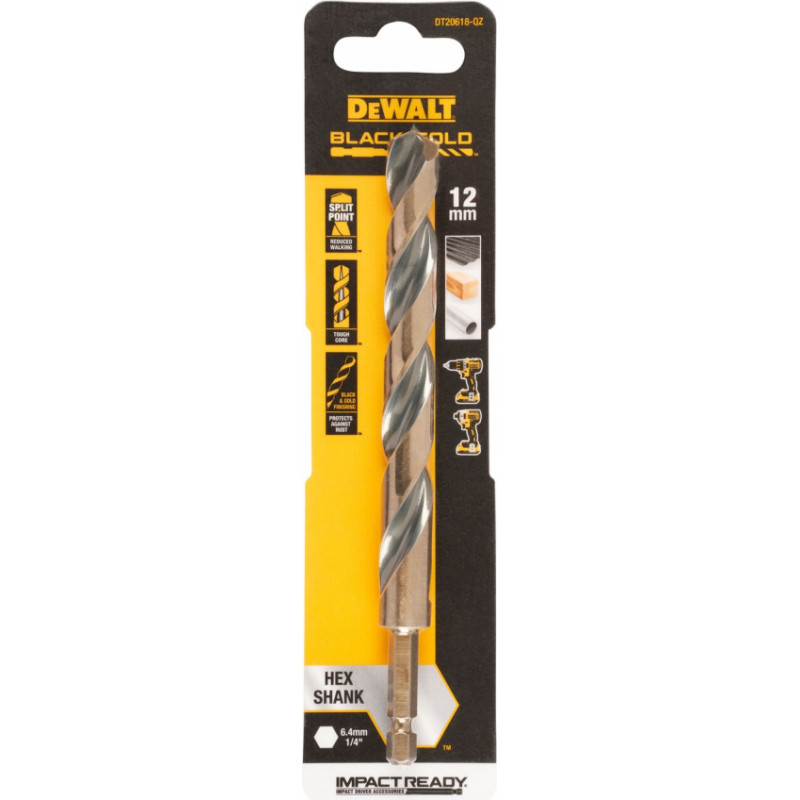 Dewalt Metāla urbja uzgalis HEX 1/4, 12,0 mm, DeWALT