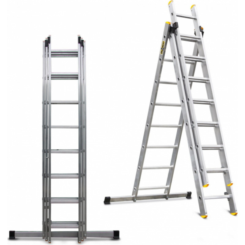 Drabest Trīsdaļīgas daudzfunkcionālas kāpnes DRABEST PRO 3x8