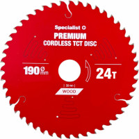 Specialist+ griešanas disks Cordless 190x24Tx30mm