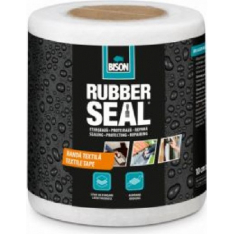 Bison Rubber Seal Stiklšķiedras lenta 10cmX10m