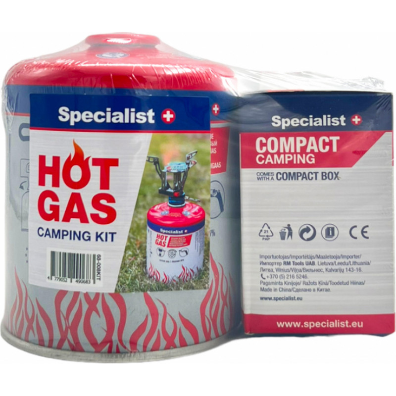 Specialist+ tūristu plīts un gāzes komplekts