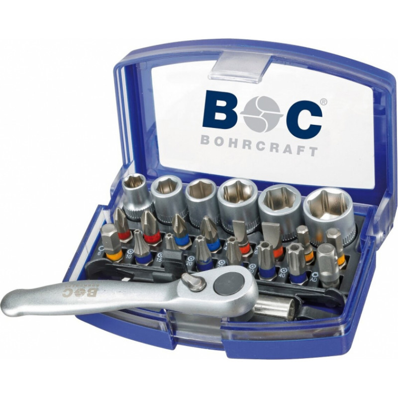 Bohrcraft PB23 instrumentu un uzgaļu komplekts, 24 gab.