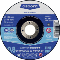 Osborn-Dronko Griešana disks DRONCO AS60W T41 (125 x 0,8 x 22,23)