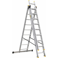 Drabest Trīsdaļīgas daudzfunkcionālas kāpnes DRABEST PRO 3x9