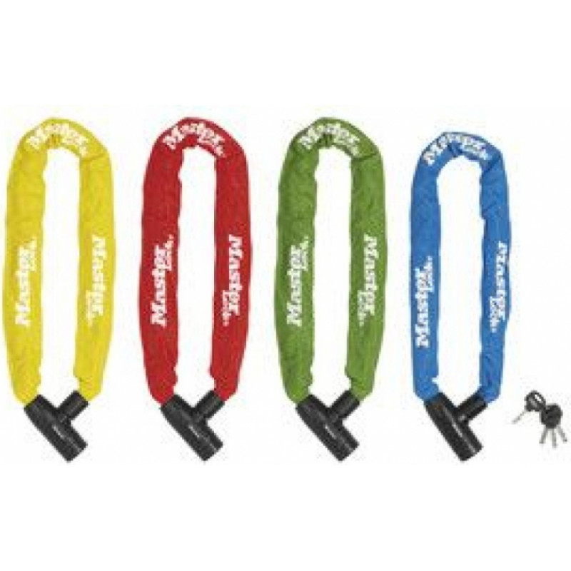 Masterlock Velo ķēde ar atslēgu - krāsaina 900mm