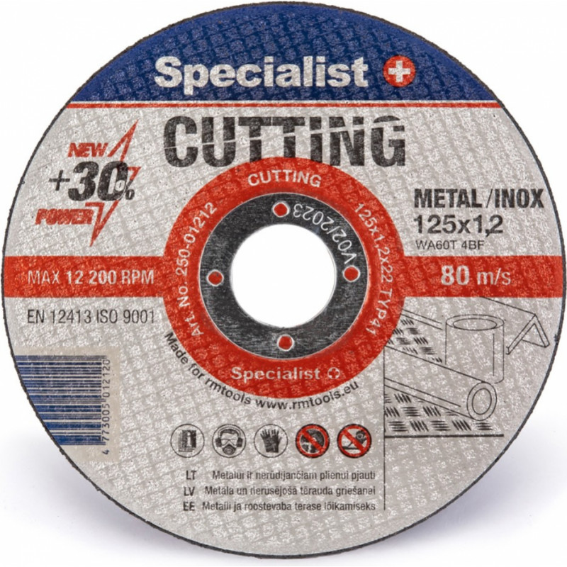 Specialist+ Disks metālam Specialist 125x1,2x22