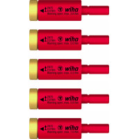 Wiha griezes momenta komplekts easyTorque adapteriem, elektriskie 1000V, slimBits un slimVario® turētājam, 5 gab.