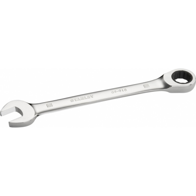 Stanley kombinēta sprūdrata uzgriežņu atslēga 18 mm