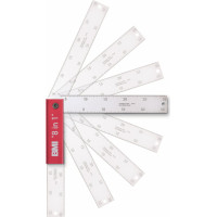 BMI PĀRDOŠANA! Profesionāls regulējams transportieris BMI 8 IN 1 (400x150 mm)