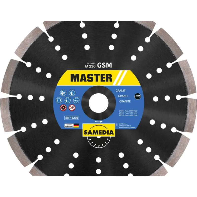 Samedia Dimanta griešanas disks GSM SILENCIO 400x30/25,4 mm. SAMEDIA