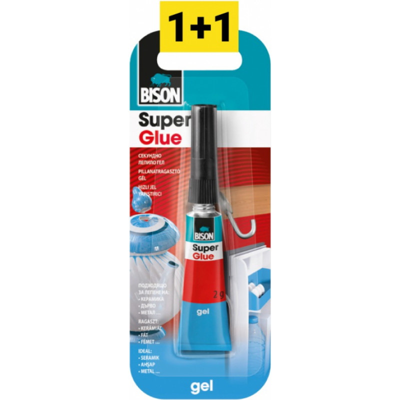 Bison superlīme  GEL 2g  (1+1)