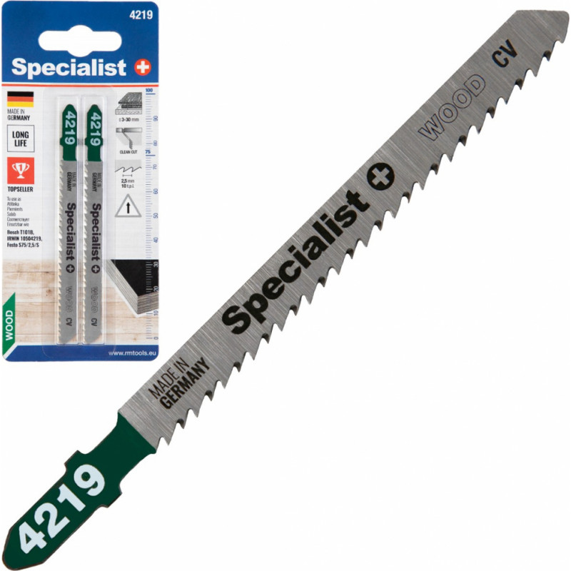 Specialist+ figūrzāģa asmeņi T101B kokam 2 gab.