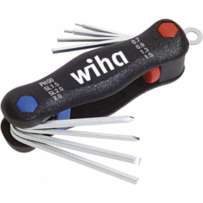 Wiha Daudzfunkcionāls instruments WIHA Mini PocketStar ar 8 gab. Phillips ar iekšējiem sešstūriem