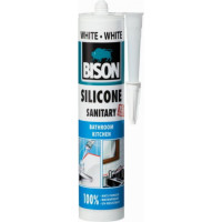 Bison sanitārais silikons balts