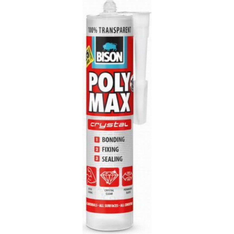 Bison Līme - hermētiķis PolyMax Crystal 280 ml