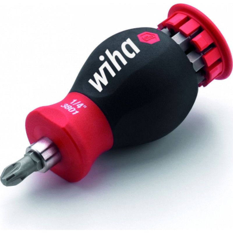 Wiha Skrūvgriezis ar magnētisko uzgaļu turētāju Stubby, 1/4