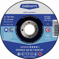Osborn-Dronko Griešana disks DRONCO AS60T INOX T41 (125 x 1,0 x 22,23)